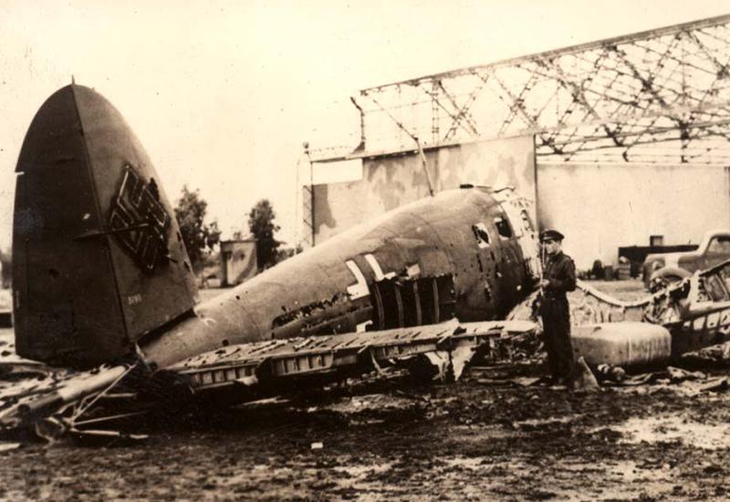 מטוס גרמני מושמד, אל-אדם, לוב, 1941