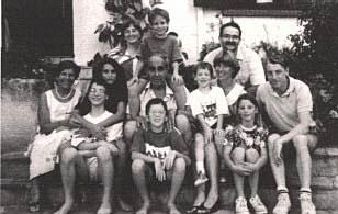 Erika Kounio-Amariglio with her husband Rudolf and their family, 1993