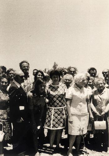 Во время церемонии в честь Софии Бинкене. 12 июня 1969 года, Яд Вашем, Иерусалим