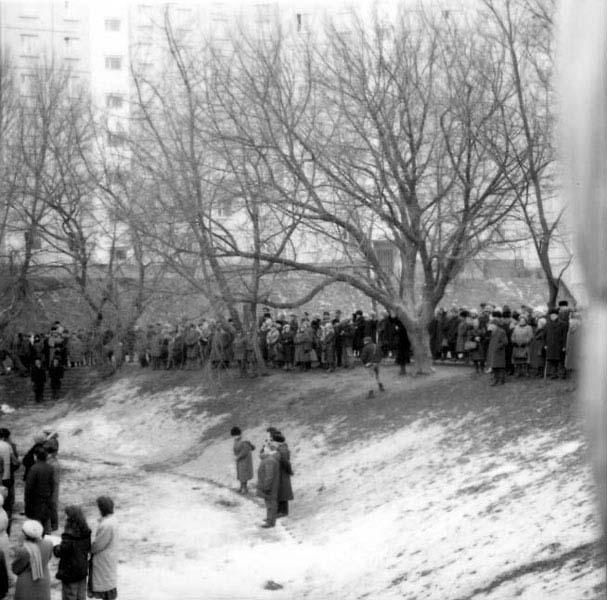Минск, Белоруссия, 3 марта 1992-го года. Церемония памяти жертв Минского гетто