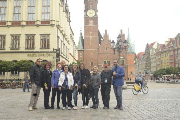 Mission Participants travel through Wroclaw, Poland on Day 1 of the Yad Vashem Leadership Mission. Follow #YVmission to catch glimpses of the Mission throughout the week.
