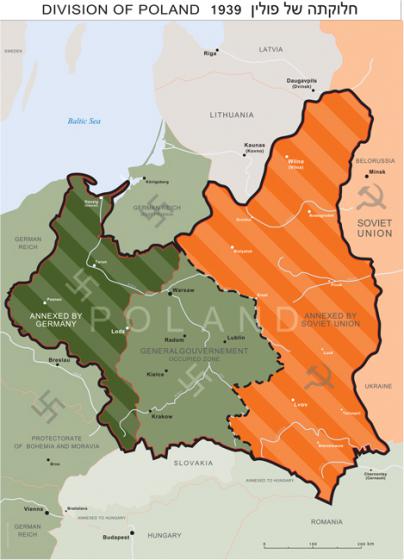 La partición de Polonia - 1939