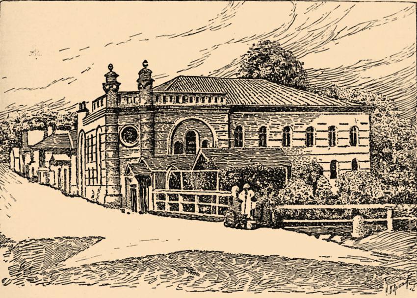 Illustration of the Mogilev synagogue from Brockhaus and Efron Jewish Encyclopedia (1906—1913)