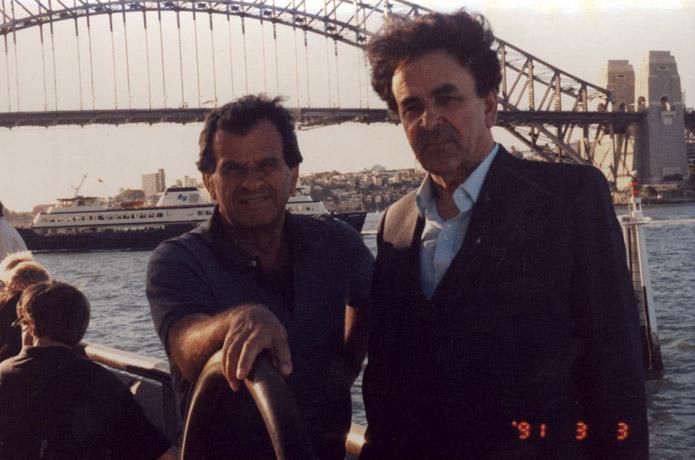 Михайло Ильницкий с Авраамом Грюншлагом. Австралия, 1993 год