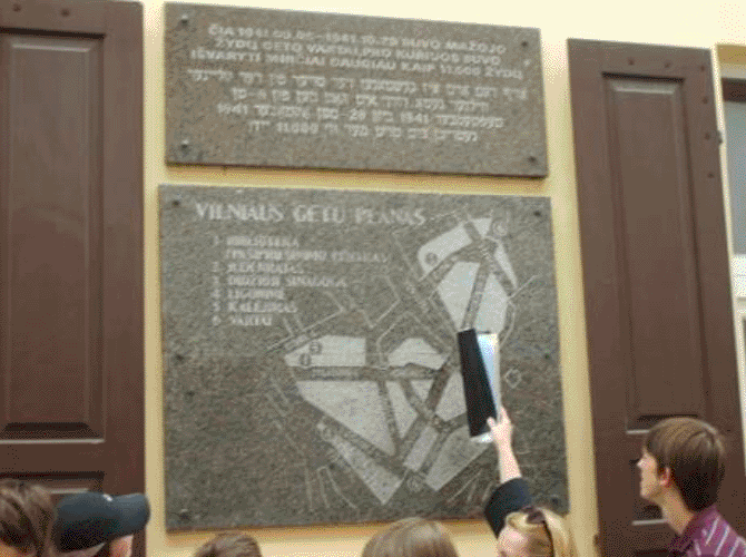 Excursion to Vilnius: the map of the ghetto