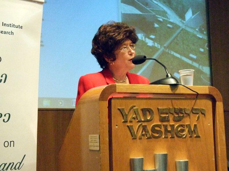 Prof. Lenore Weitzman, George Madison University, presenting her paper on “Saving Lives: The Activities of the Bund, Zegota, Dror and Hashomer HaTza’ir to Help Jews Escape, Hide and Pass on the Aryan Side in Poland” at the 2010 International Conference