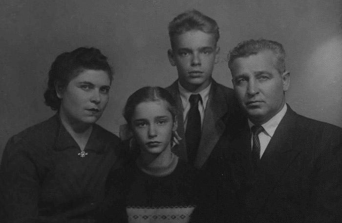 Семья Киселевых. 1957 год