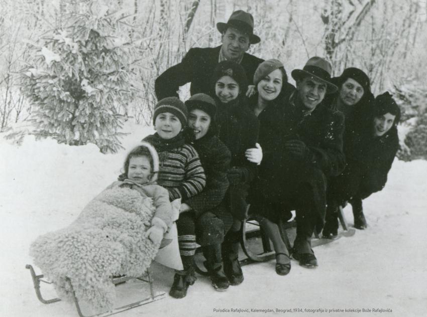 Boža Rafailović, sa porodicom