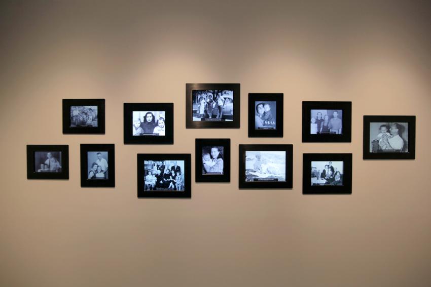 Return to Life: Interchanging photographs of Holocaust survivors with their families