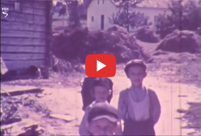 סרט צבעוני נדיר המציג חיי יהודים בשטעטל לפני המלחמה