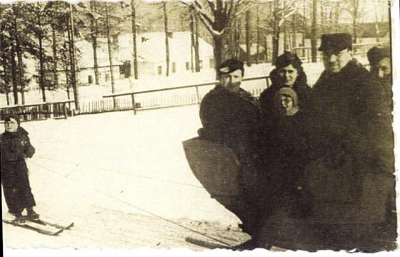 Familia en la nieve, Zakopane, Polonia