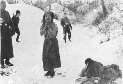 显然是处决前的一名妇女，贝乌热茨，1942年