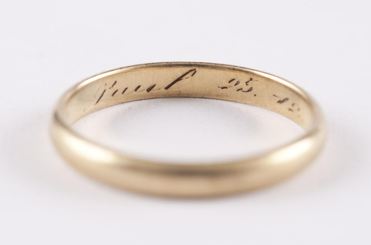 טבעת הנישואין של גרטה ופאוול באדר מהעיר קיוב, צ'כיה
