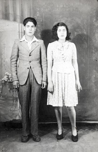 Zmira, aged 16, with her brother Victor