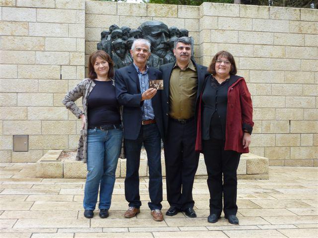 Cousins reunited at Yad Vashem 