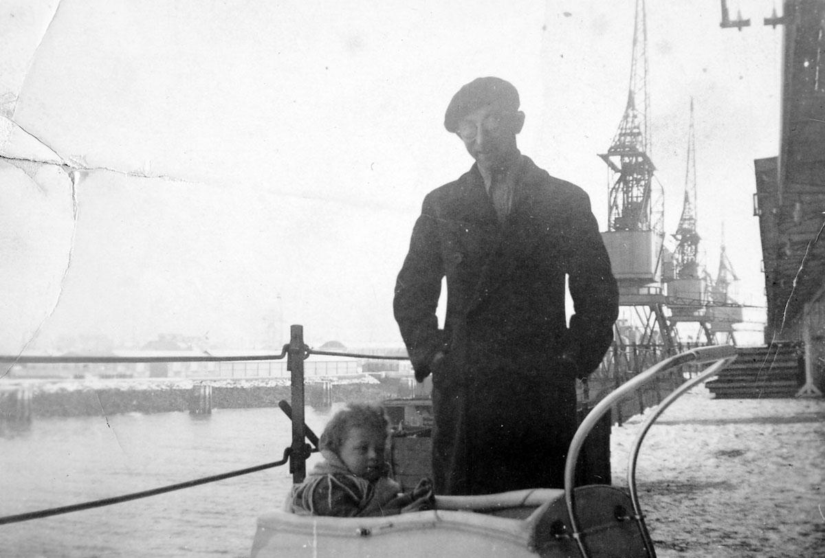 Josef und Jutta Wolf auf dem Schiff nach Südamerika, 1939