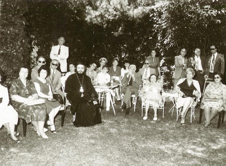 The survivors at the ceremony when the awards were presented to the Mitzeliotis by Israeli ambassador to Greece, 1982