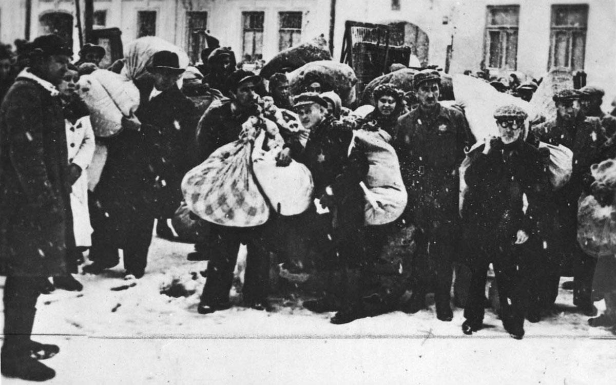 Deportation of Jews from Ghetto One in Grodno, Poland