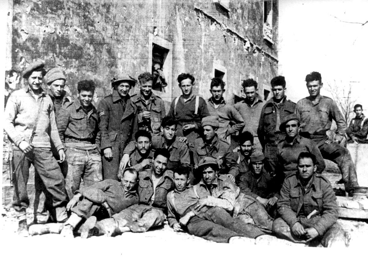 Members of the Jewish Brigade in Italy, March 1945