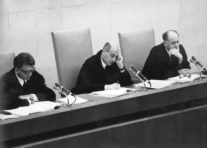 12/1961, The judges at the Eichmann Trial
