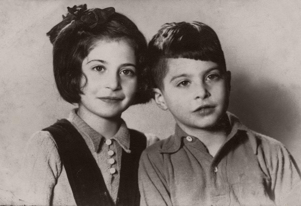 Miriam y Henry (Zvi) Hamerslach después de la guerra, 1948