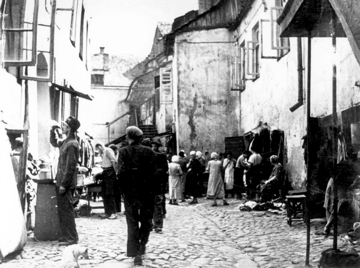 Street in the Jewish Quarter of Vilna, prewar