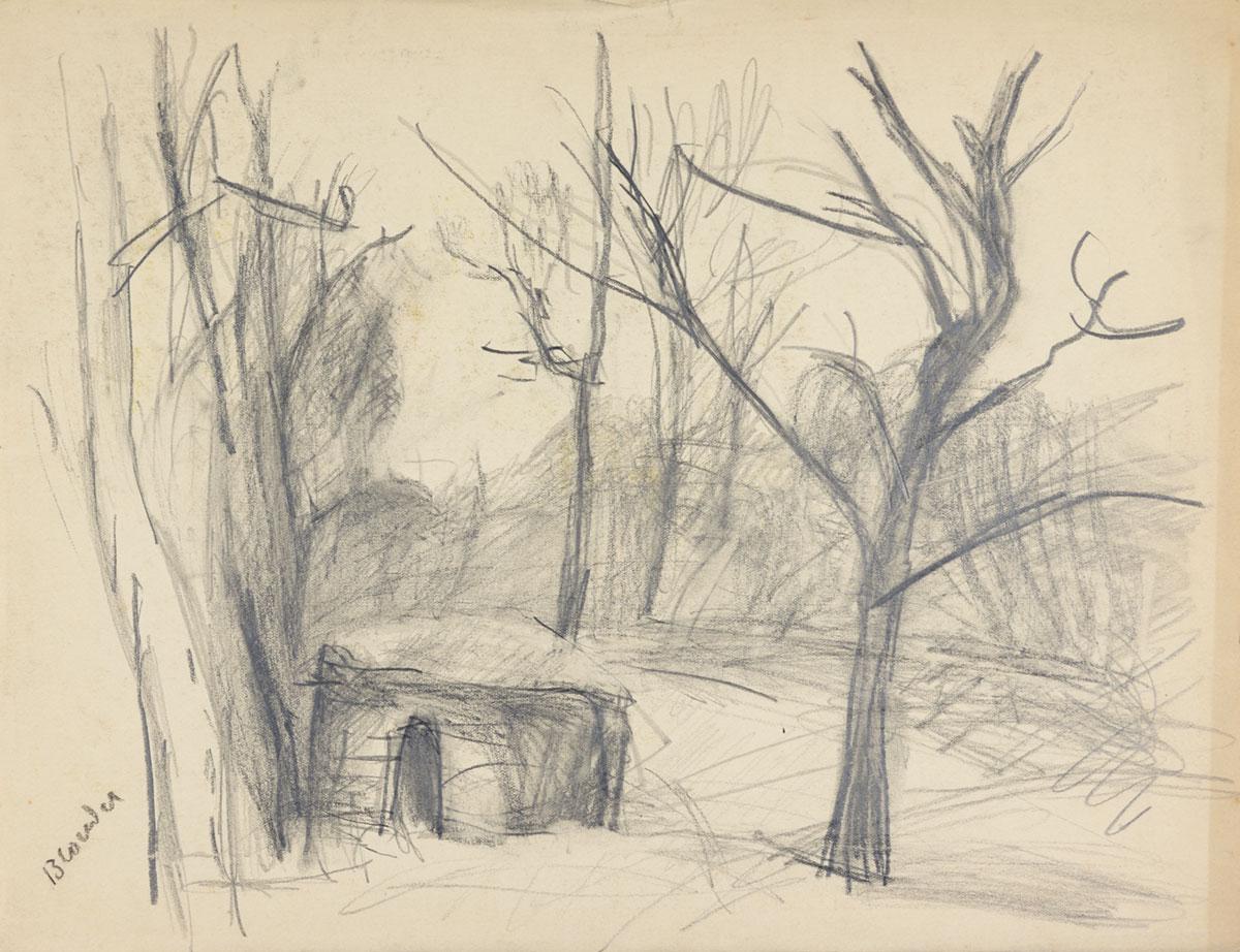 אנדרה בלונדל (שעיה סשה בלונדר) (1949-1909). בקתת חוטב העצים, אקס-אן-פרובאנס , 1940 