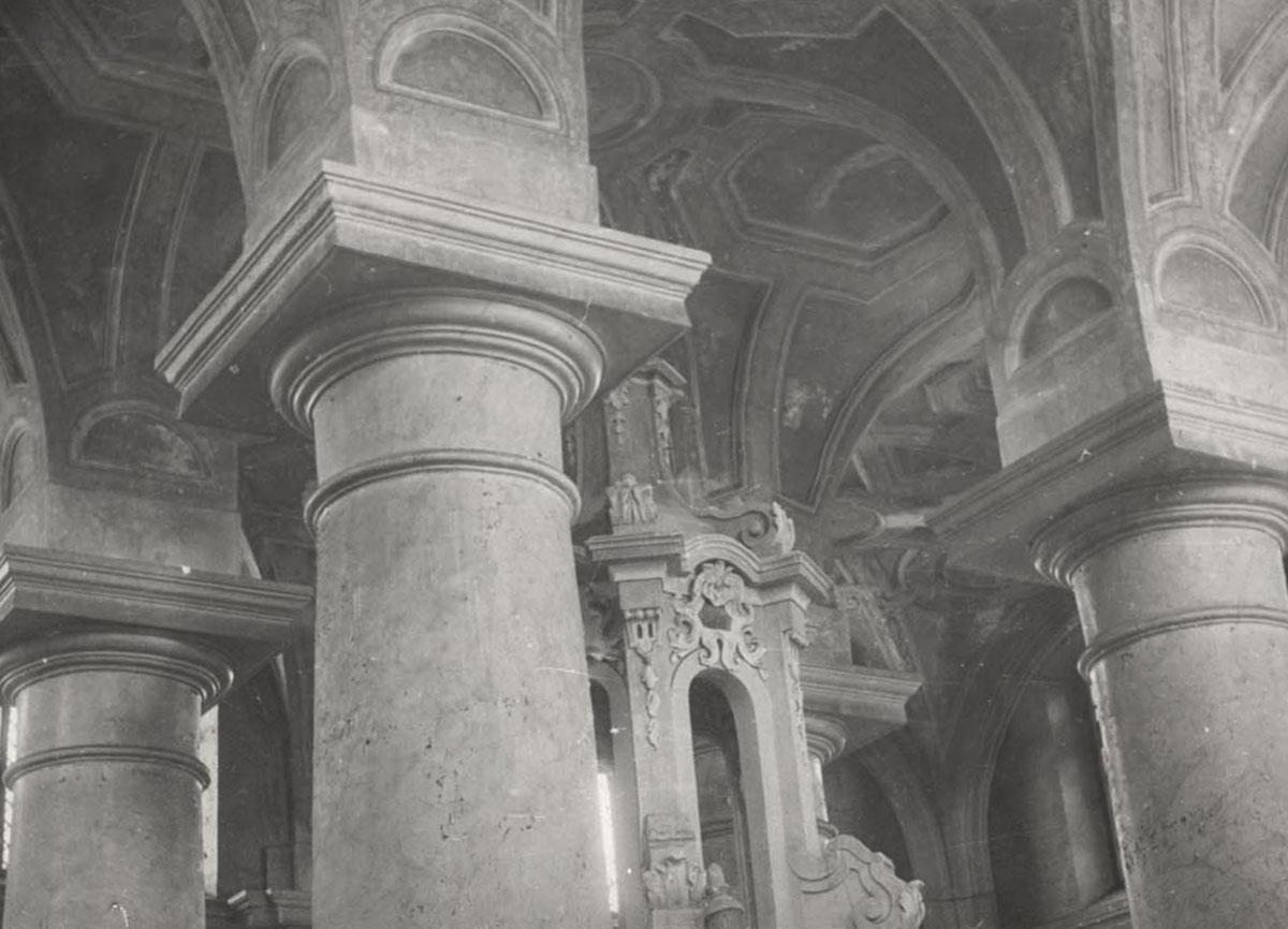 Interior of the Great Synagogue, Vilna, prewar