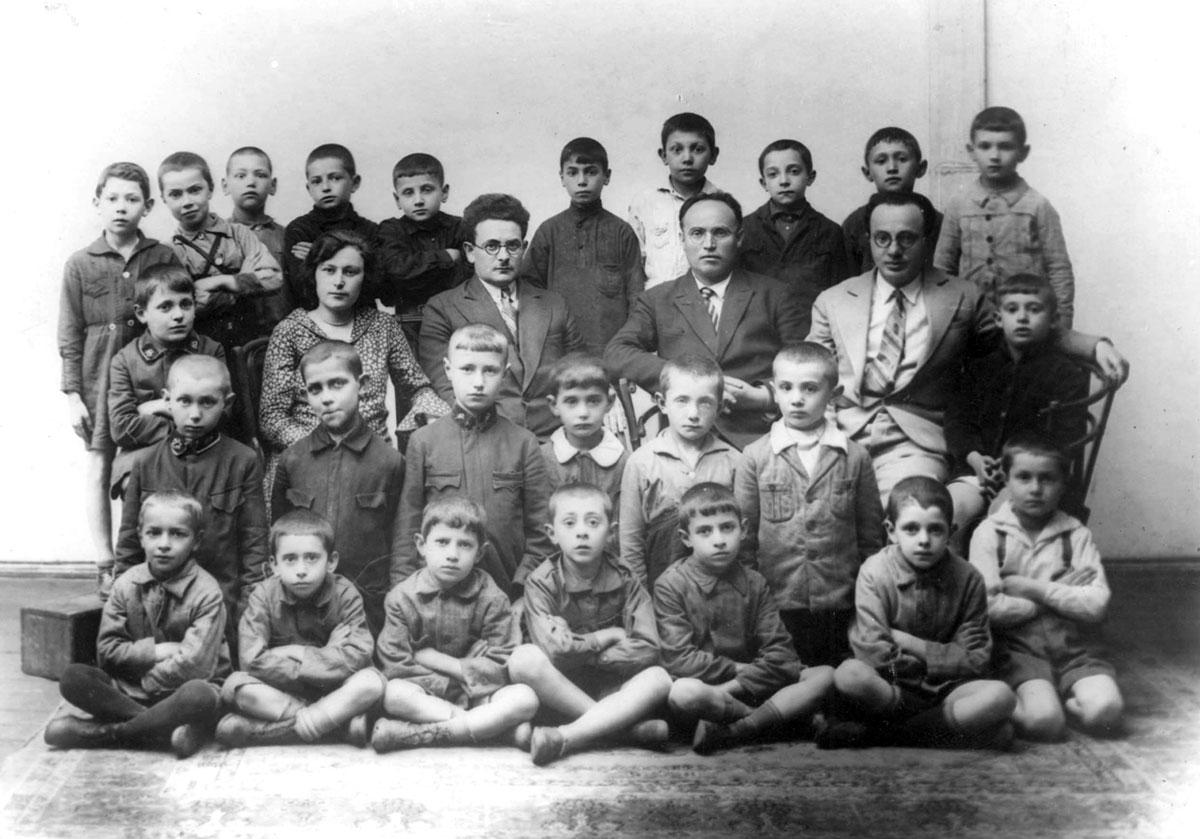 כיתה בבית הספר היסודי היהודי בווילנה, לפני המלחמה