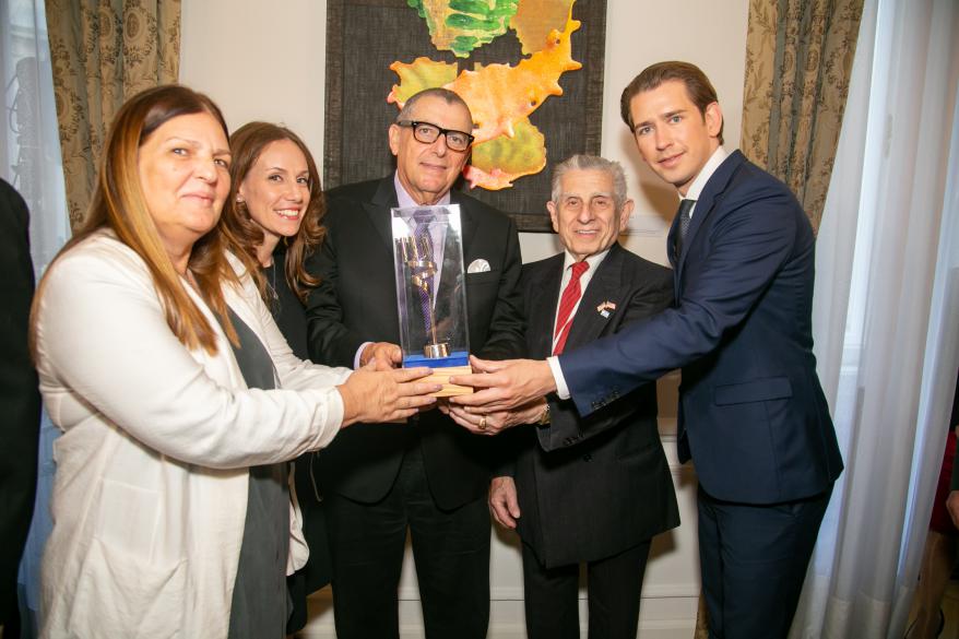 The group were honored to meet HE Chancellor of Austria Sebastian Kurz 