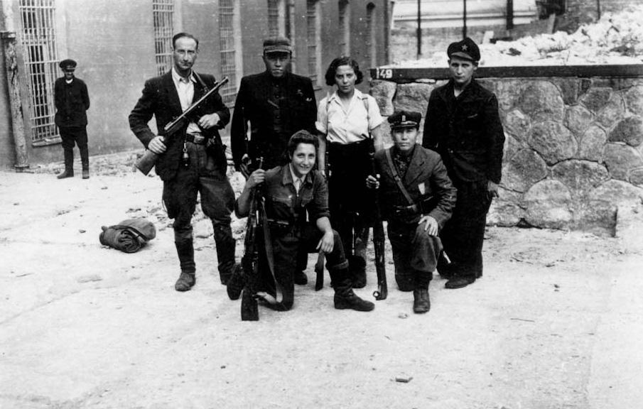 Group of armed Jewish partisans who had fought in the forests around the city, in Vilna