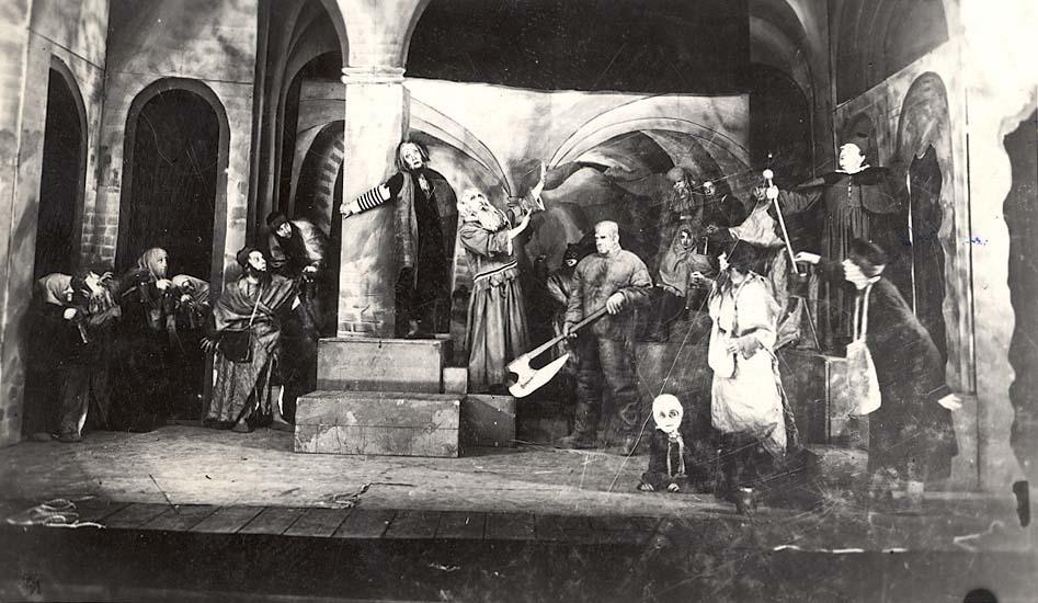 Performance of &quot;The Golem of Prague&quot; by the &quot;Vilna Troupe&quot; theater company