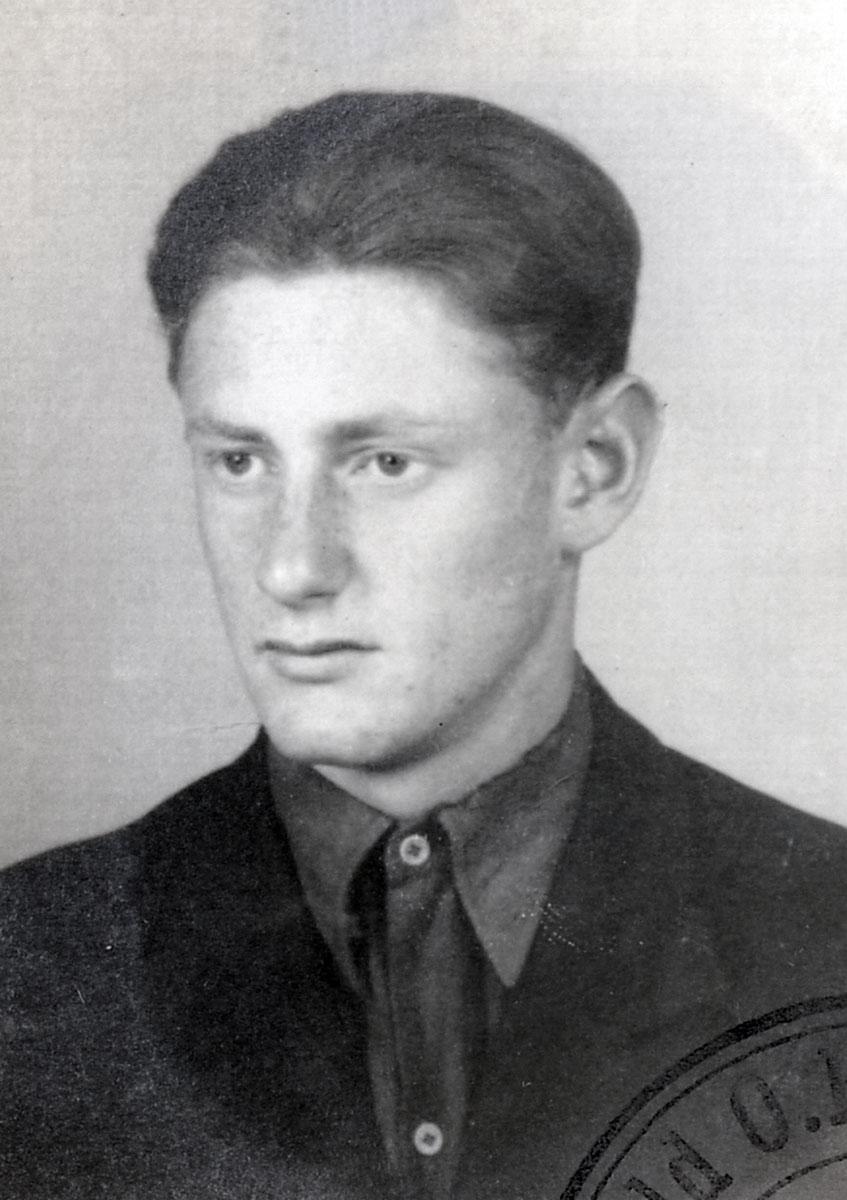 Shlomo Resnik after his liberation at Dachau