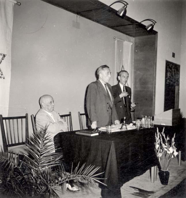 The first Conference on Holocaust Research held at the Hebrew University in Jerusalem, June 1947