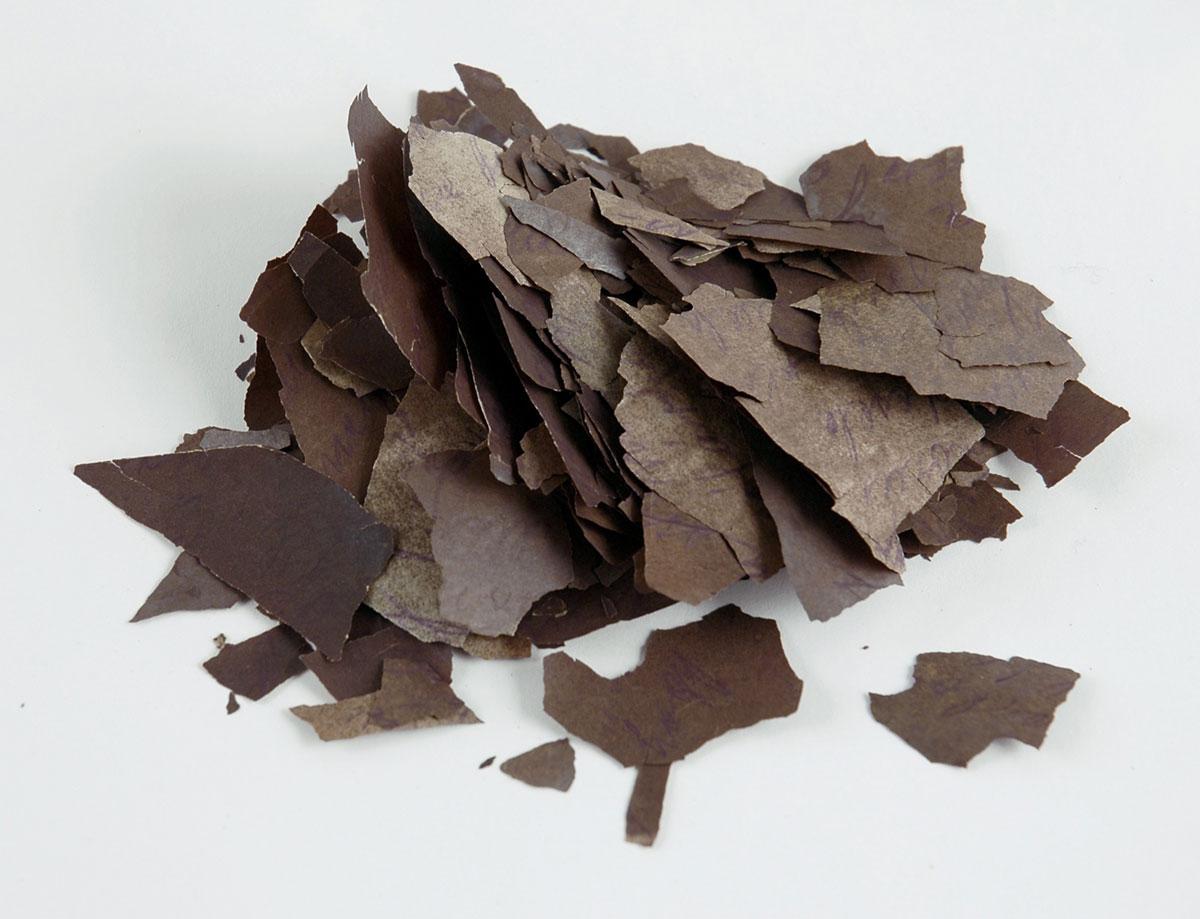 Some disintegrated fragments of the sermon that Livia Koralek delivered on Yom Kippur in Parschnitz Concentration Camp