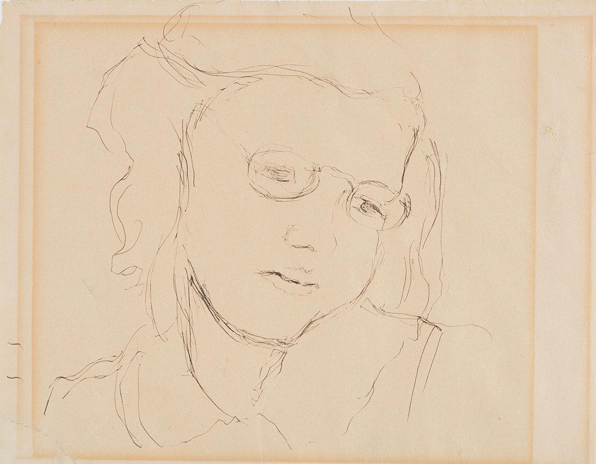 Charlotte Salomon (1917-1943). Portrait of Valerie Kaempf, aged 8, Villefranche-sur-Mer, 1939-1941 
