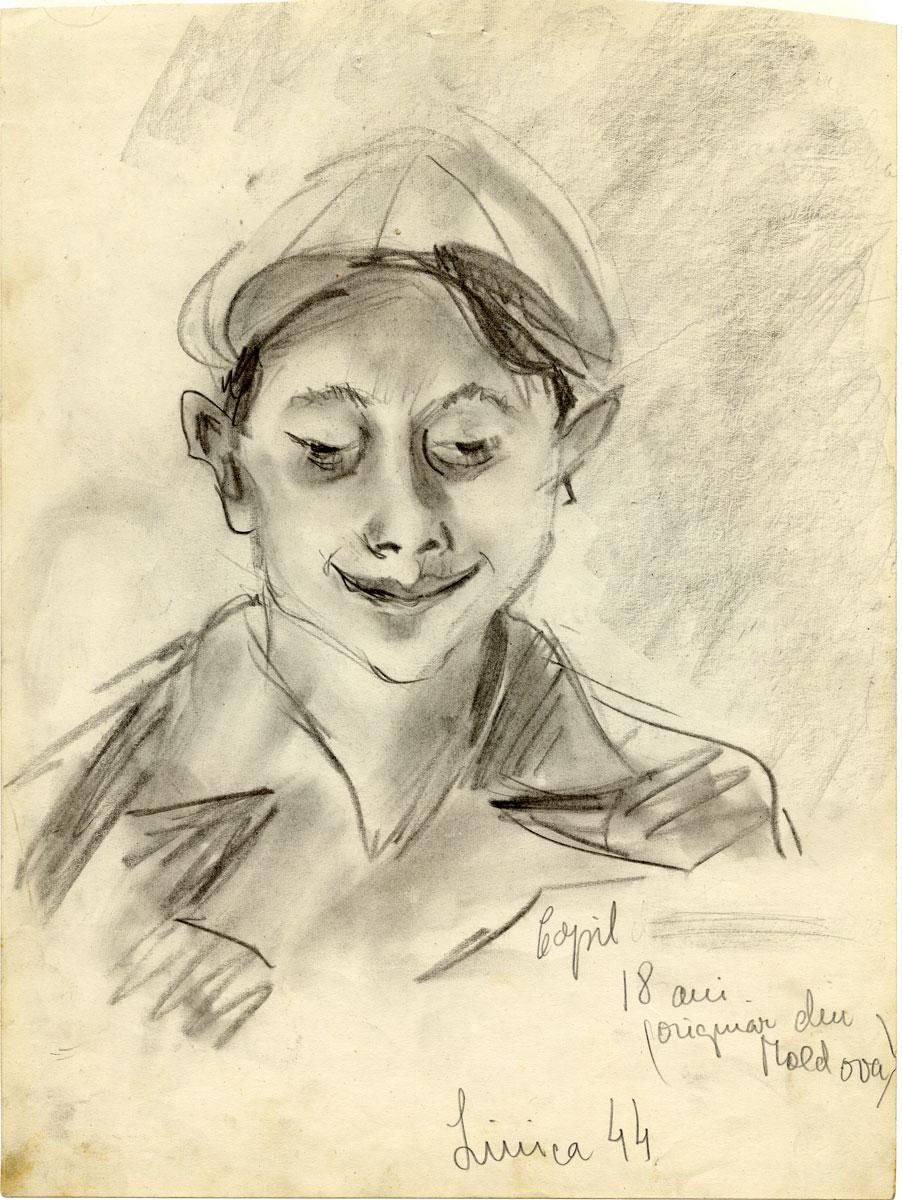 קאלין, אוולין (1925-2010), דיוקן נער, בוקרשט, 1944