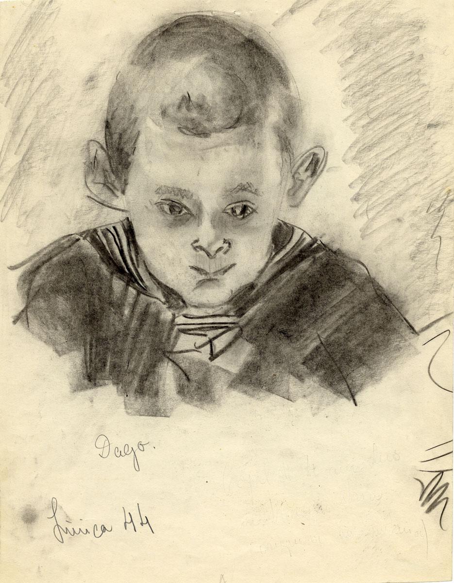 Eveline Calin (1925-2010), The Boy Dago, Bucharest, 1944