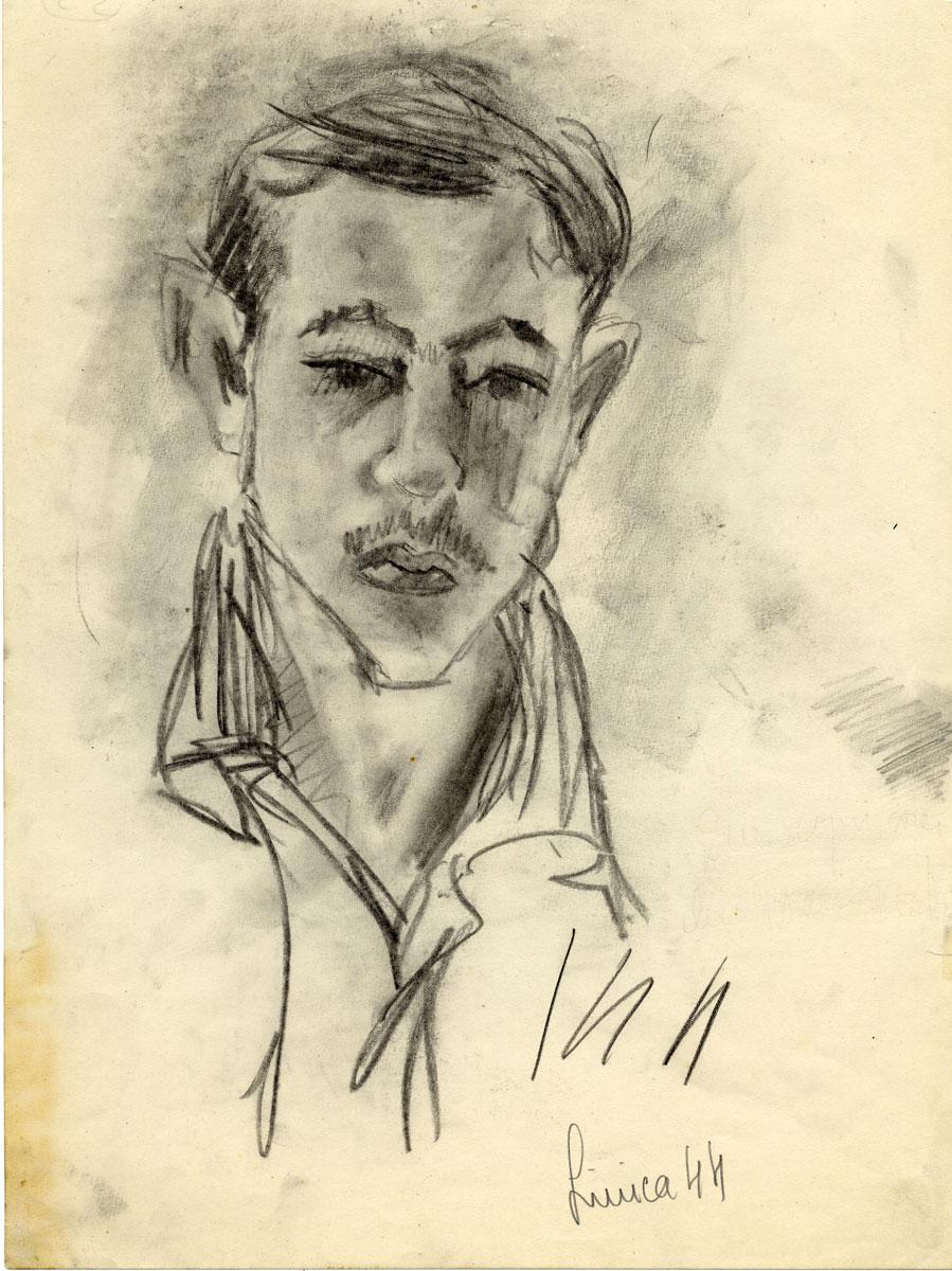 Eveline Calin (1925-2010), Portrait of a Young Man, Bucharest, 1944