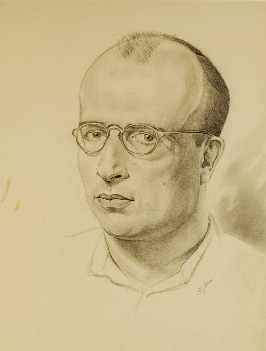 Felix Cytrin (1894-1971), Unidentified Portrait, Sachsenhausen, c. 1944-1945