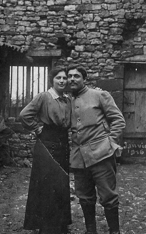 Les parents de Daniel Samuel, Léon et Judith née Goldenstein, pendant la Première Guerre mondiale