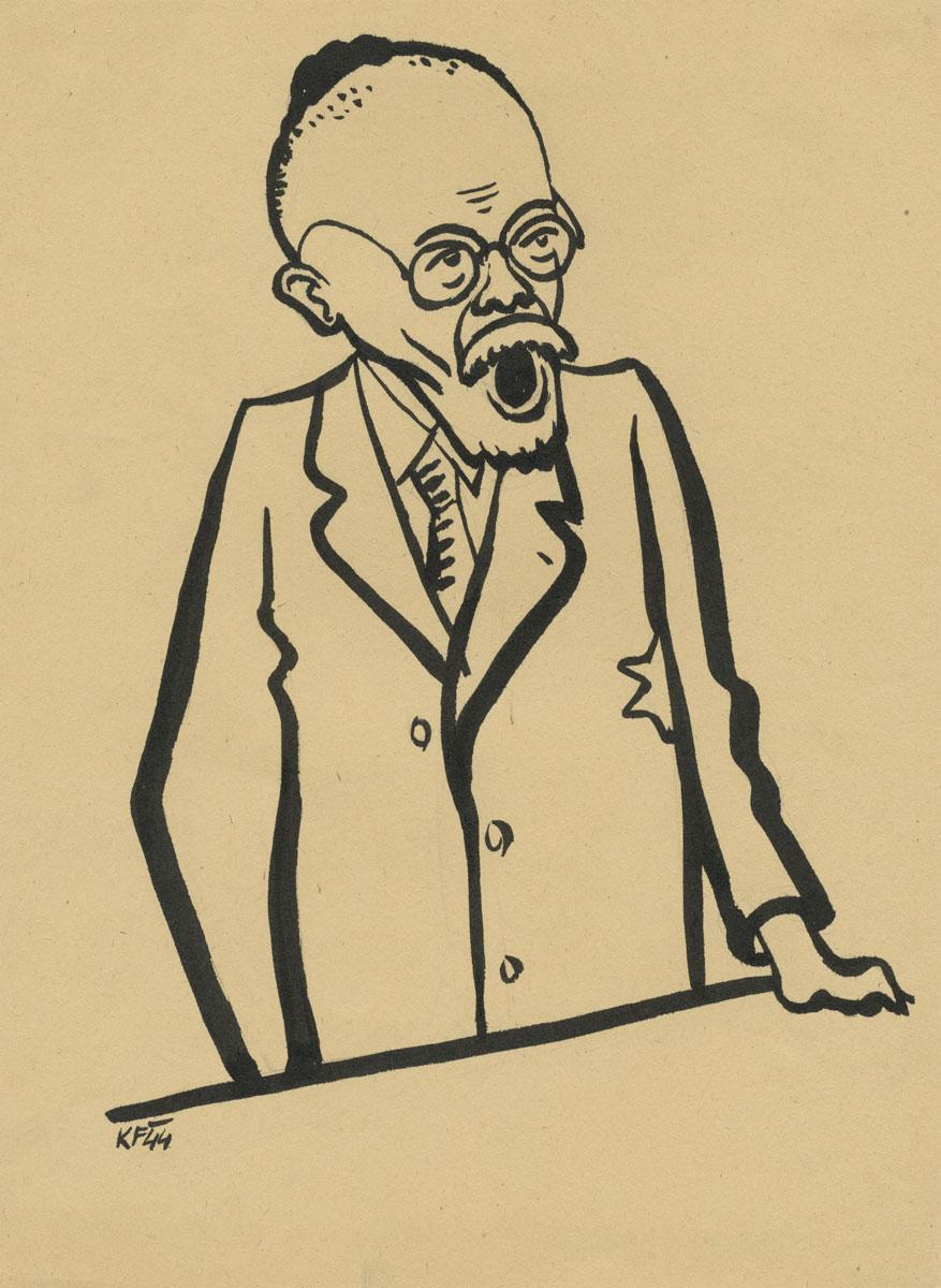 פליישמן, קרל (1897-1944), הרב לאופולד נויהאוז, גטו טרזיינשטט, 1944
