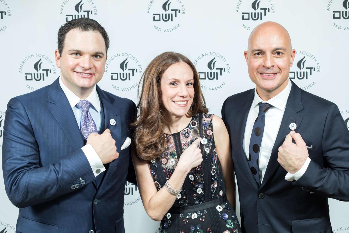 Barry Levine, 2017 Tribute Dinner Honoree, Adina Burian, 2018 Generation to Generation Mission Chair and Mark Moskowitz, 2017 Tribute Dinner Chair