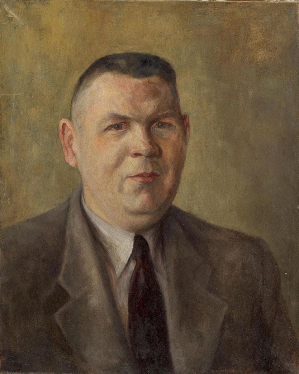 Jiří Valdštýn-Karlínský (1894-1971), Rabbi Dr. Benjamin Murmelstein, Theresienstadt Ghetto, c. 1944
