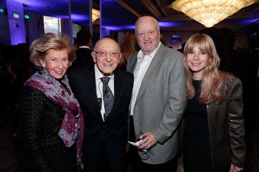  Gitta and Jack Nagel, donors; Elissa and Edward Czuker, Honorary Co-Chairs at the American Society for Yad Vashem's annual Salute to Hollywood benefit gala