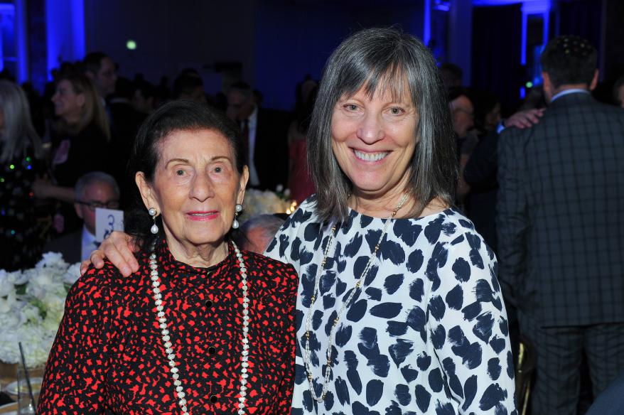 Fela Shapell and Rochelle Shapell Buchman, Visionaries of Yad Vashem at the American Society for Yad Vashem's annual Salute to Hollywood benefit gala