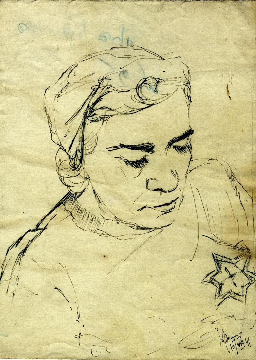 Jacob Lifschitz (1903-1945), Bella Berlowitz, Kovno Ghetto, 1941