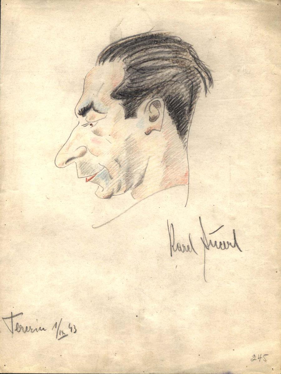 מקס פלאצ'ק (1902-1944), קארל אנצ'רל, גטו טרזיינשטט, 1943