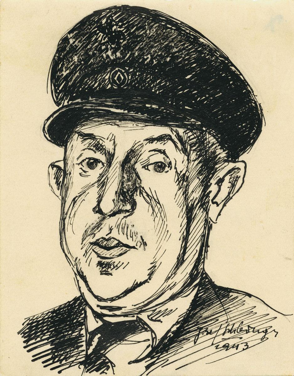 יוסף שלזינגר (1919-1993), משה לוין, גטו קובנה, 1943
