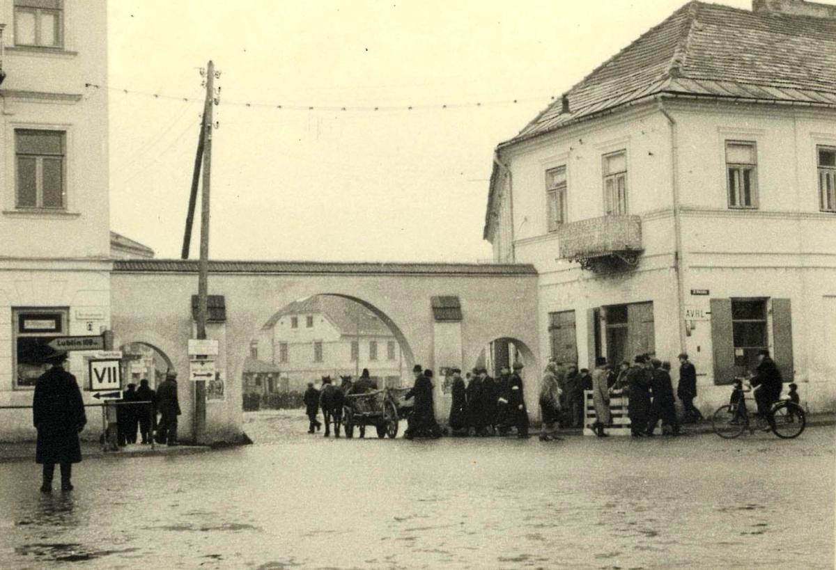 Entrance to the Walowa Ghetto in Radom, Poland 